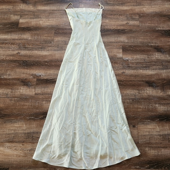 Jonathan Simkhai Finley Gown In Salt Water Size 2 - Picture 11 of 16